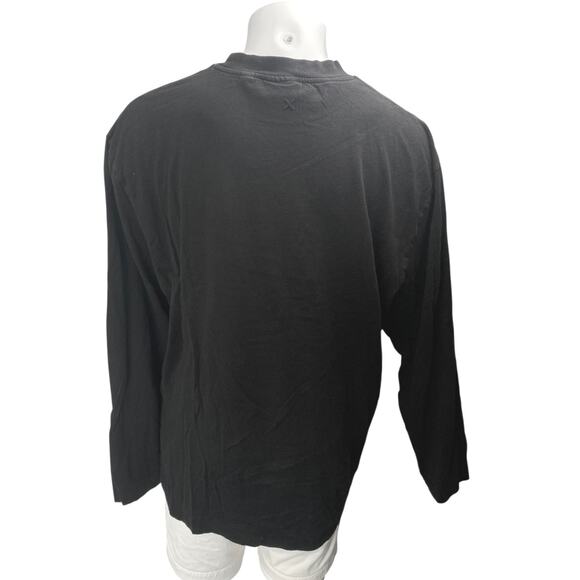 Collusion Men's Black Long Sleeve Crew Neck Sweater Sweatshirt Top Size XXL - Picture 2 of 3